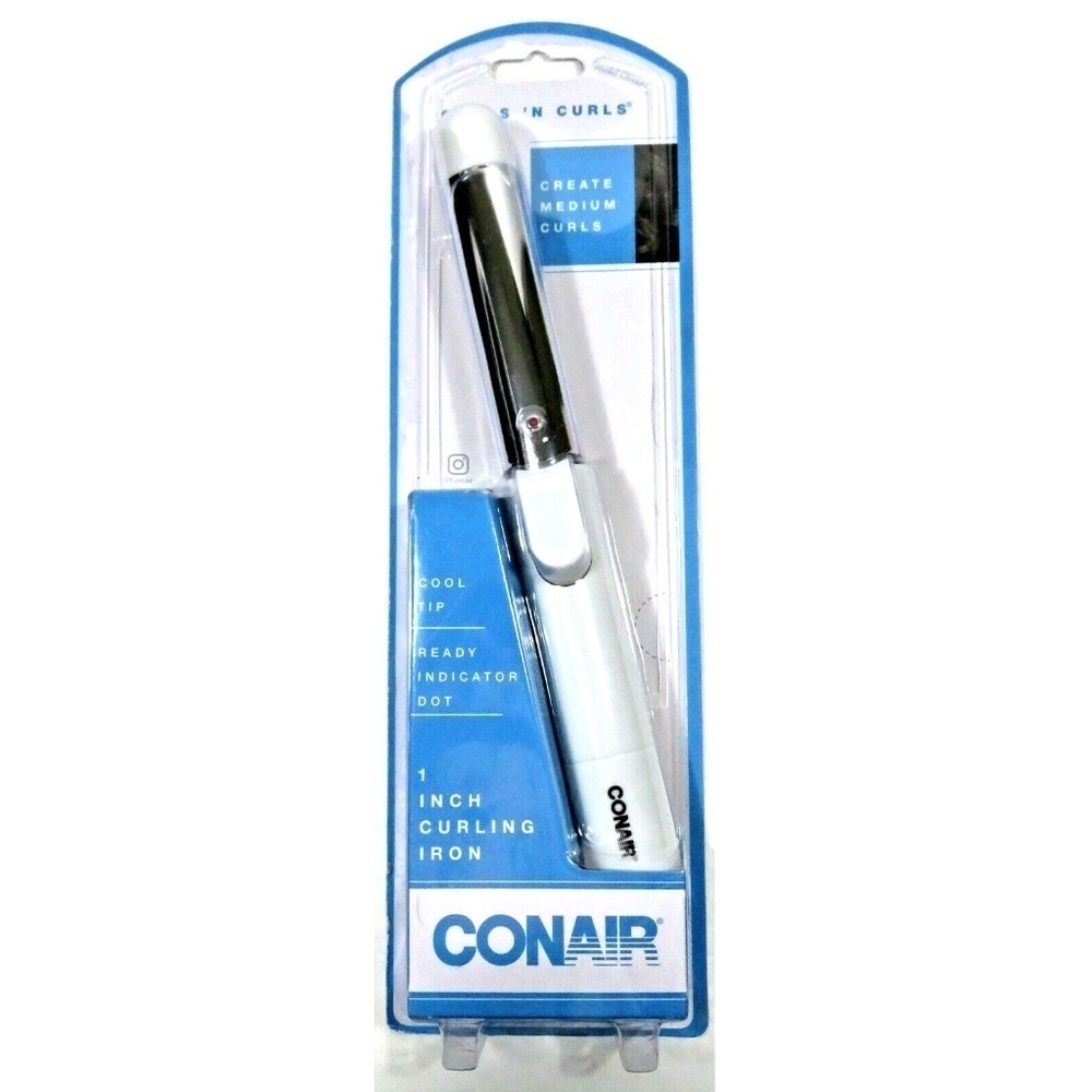 Conair Curls 'n Curls Curling Iron 1" for Medium Curls Cool Tip